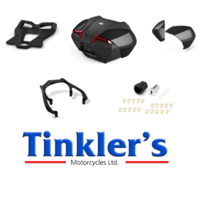 Genuine Yamaha 45L Top Case, Plate & Lock Set Bundle in Black For TMAX 2022
