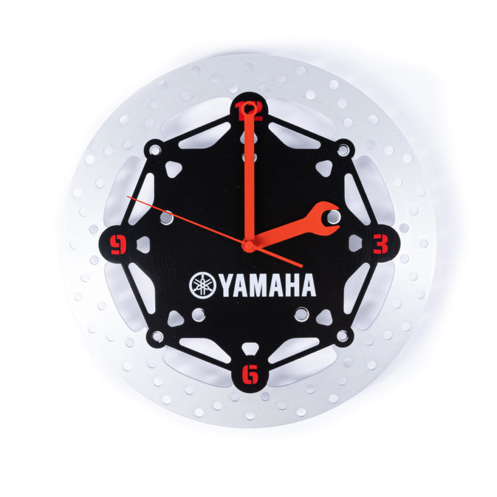Official Yamaha R1 Motorbike Brake Disk Inspired Metal 32cm Wall Clock