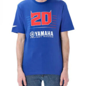 Official Yamaha Paddock Blue Men's T-shirt 20 Fabio Quartararo