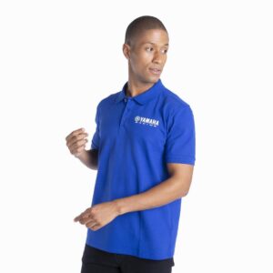 Genuine Yamaha Mens Paddock Blue Polo T-Shirt 2024 NEW