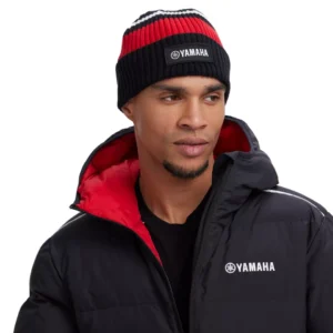 NEW Genuine Yamaha REVs Black Red Racing Beanie 2025