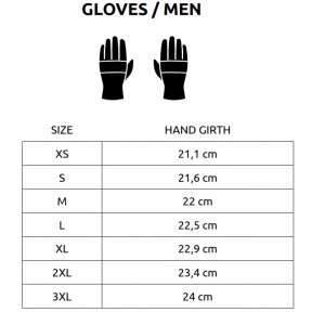 yam gloves men size